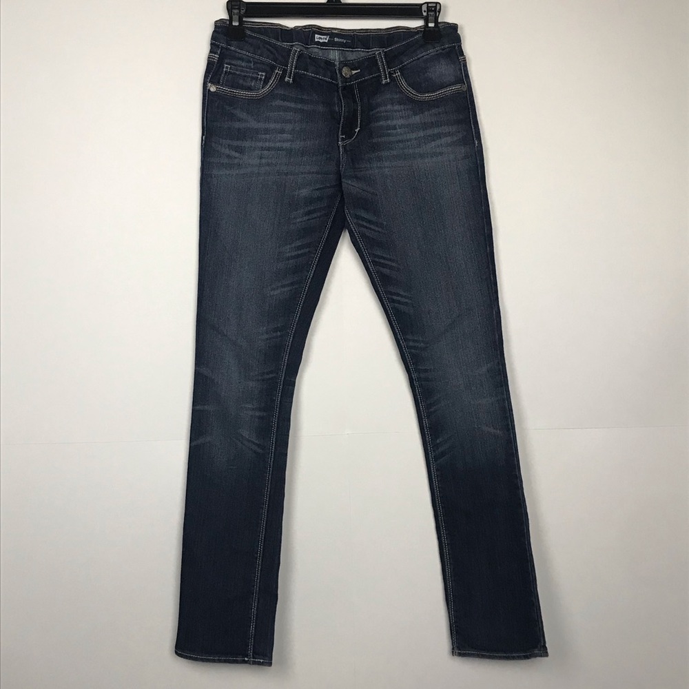 Levi’s Girl Adjustable Waistband Dark Skinny Jeans